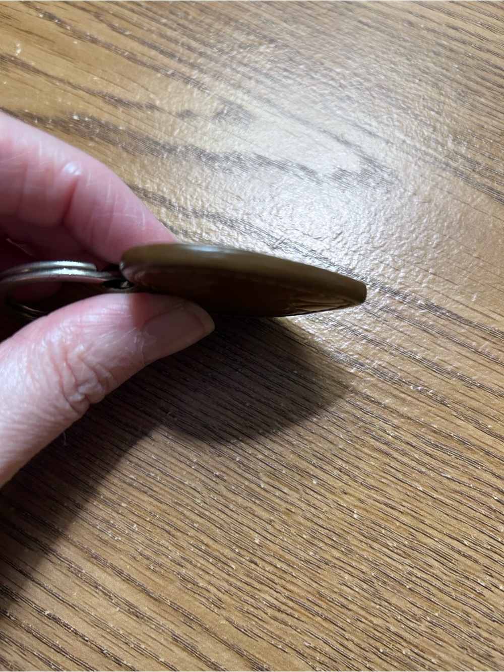 Coach Heart Leather Keychain - Picture 4 of 4